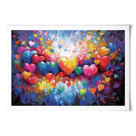 A Thousand Hearts For You Art Print A Thousand Hearts For You Art Print wall art product Leon Devenice