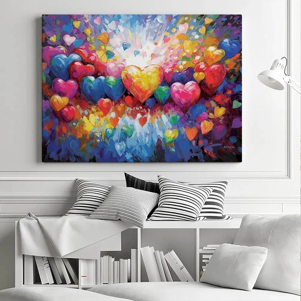 A Thousand Hearts For You Canvas Print A Thousand Hearts For You Canvas Print wall art product Leon Devenice