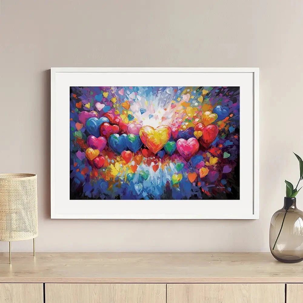 A Thousand Hearts For You Framed Art Print A Thousand Hearts For You Framed Art Print wall art product Leon Devenice