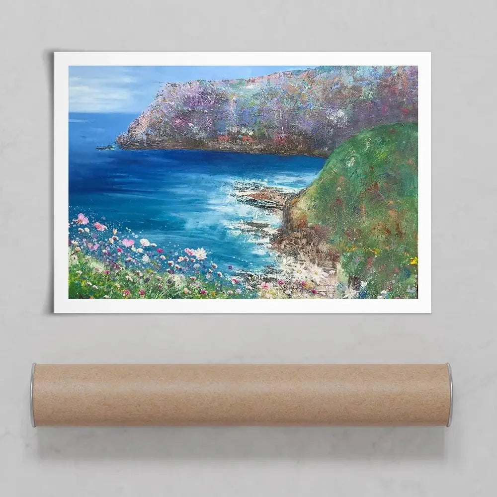 A View By The Sea Art Print A View By The Sea Art Print wall art product Laure Bury