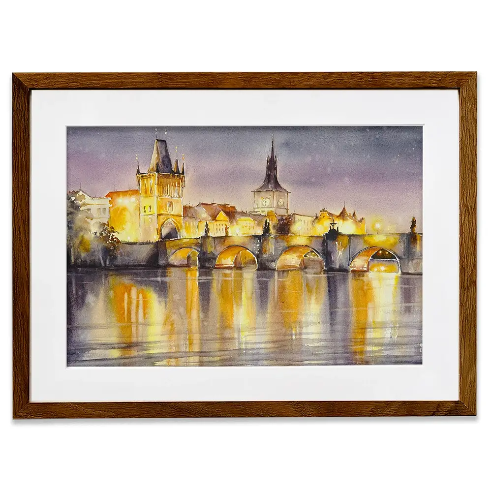A View Of Prague  Framed Art Print A View Of Prague  Framed Art Print wall art product DeepGreen / Shutterstock