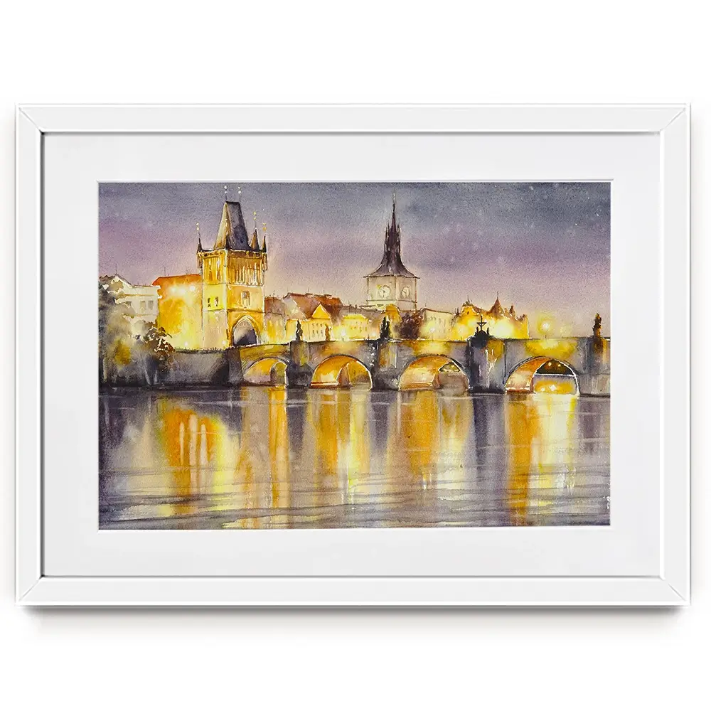 A View Of Prague  Framed Art Print A View Of Prague  Framed Art Print wall art product DeepGreen / Shutterstock