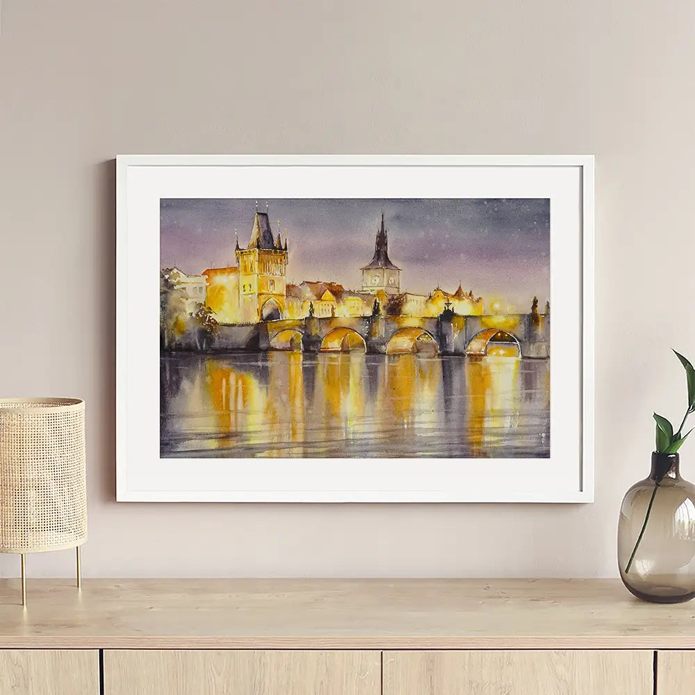 A View Of Prague  Framed Art Print A View Of Prague  Framed Art Print wall art product DeepGreen / Shutterstock