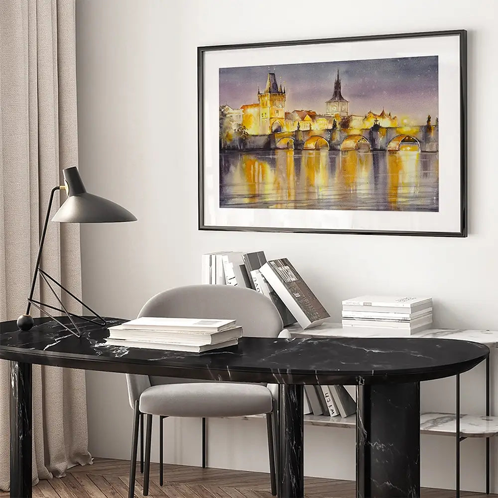 A View Of Prague  Framed Art Print A View Of Prague  Framed Art Print wall art product DeepGreen / Shutterstock