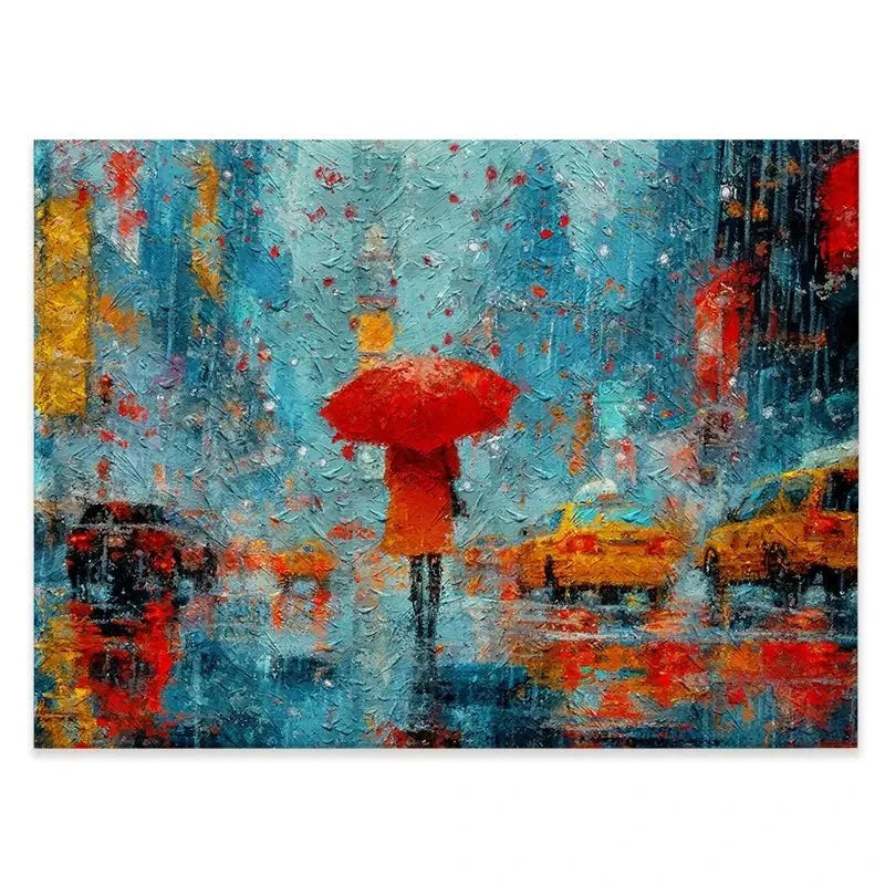 A Walk In Rainy New York Canvas Print A Walk In Rainy New York Canvas Print wall art product ChiliMili / Shutterstock