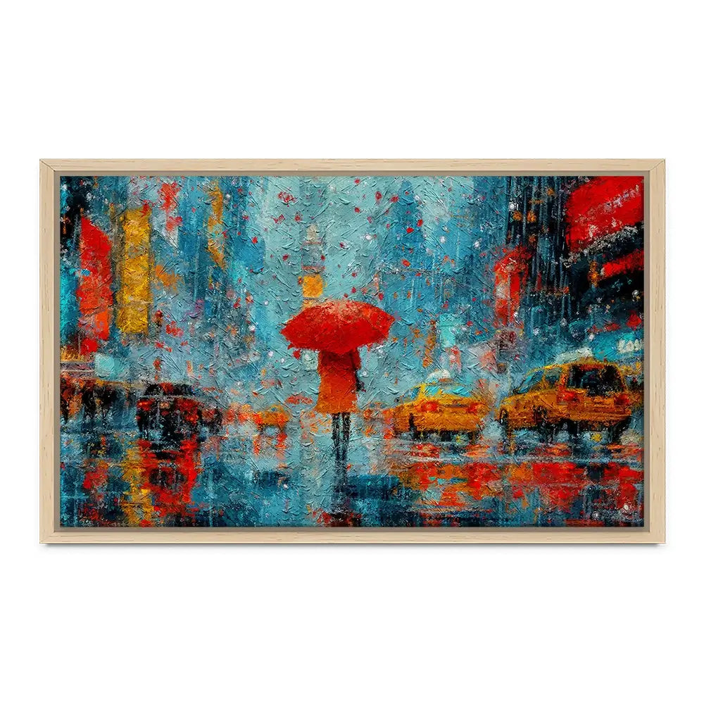 A Walk In Rainy New York Canvas Print A Walk In Rainy New York Canvas Print wall art product ChiliMili / Shutterstock