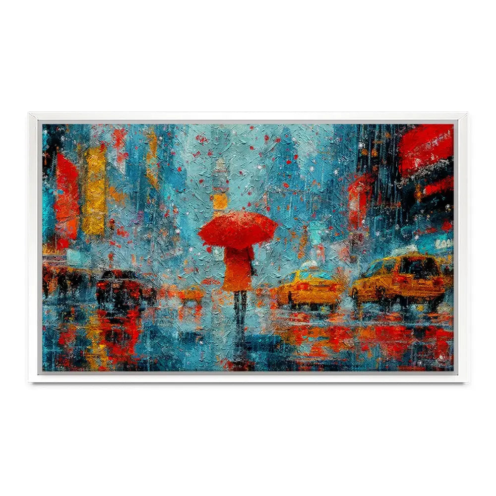 A Walk In Rainy New York Canvas Print A Walk In Rainy New York Canvas Print wall art product ChiliMili / Shutterstock