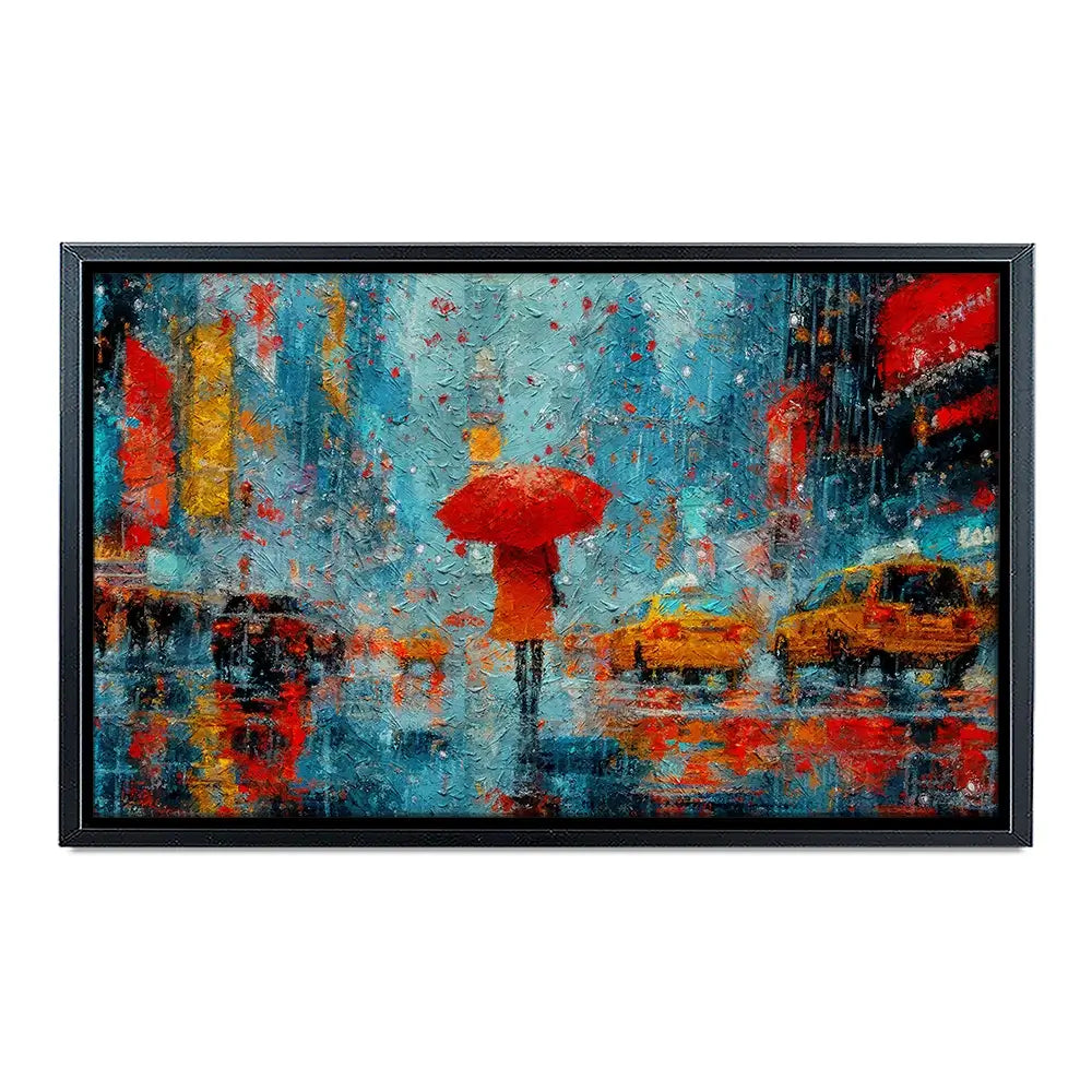 A Walk In Rainy New York Canvas Print A Walk In Rainy New York Canvas Print wall art product ChiliMili / Shutterstock