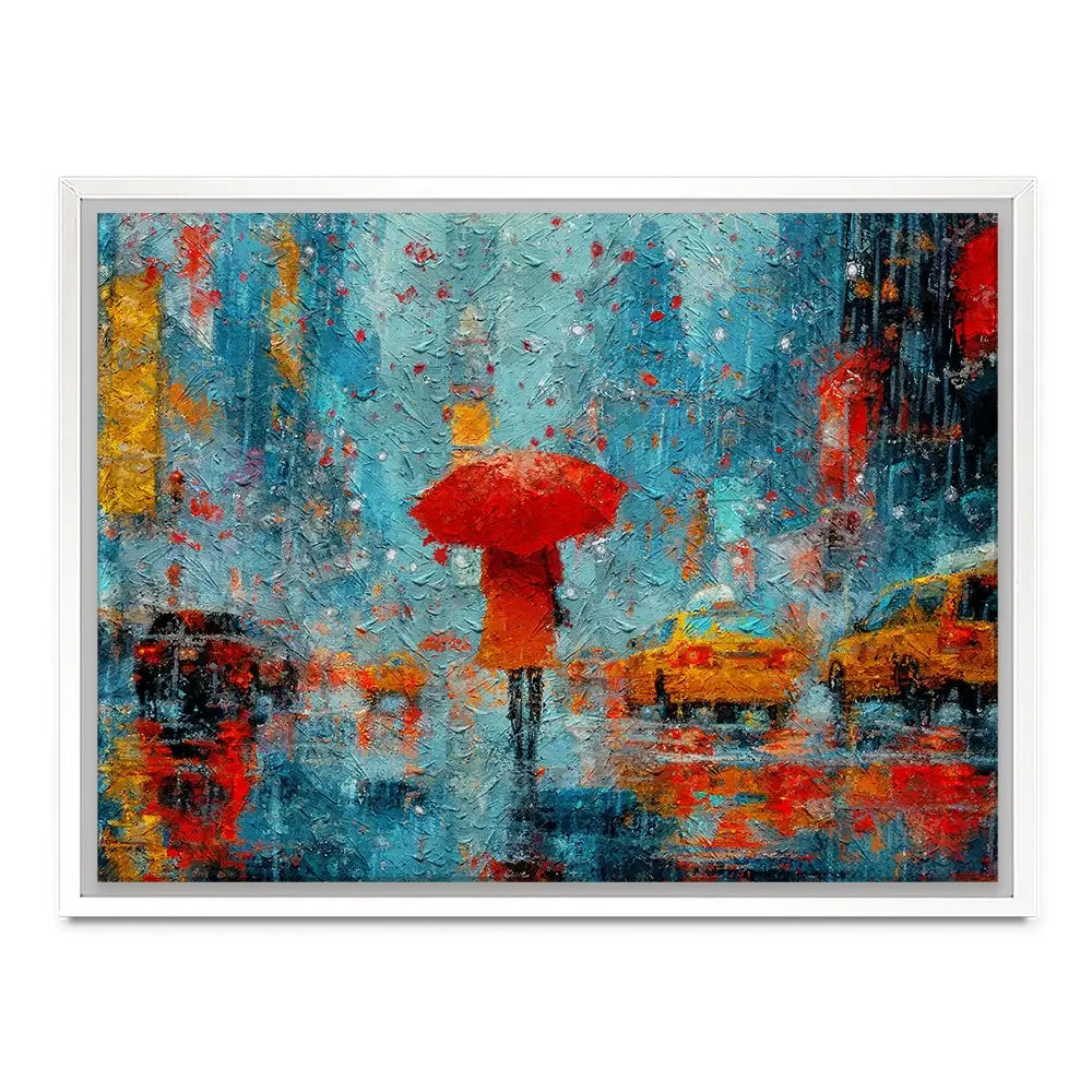 A Walk In Rainy New York Canvas Print A Walk In Rainy New York Canvas Print wall art product ChiliMili / Shutterstock