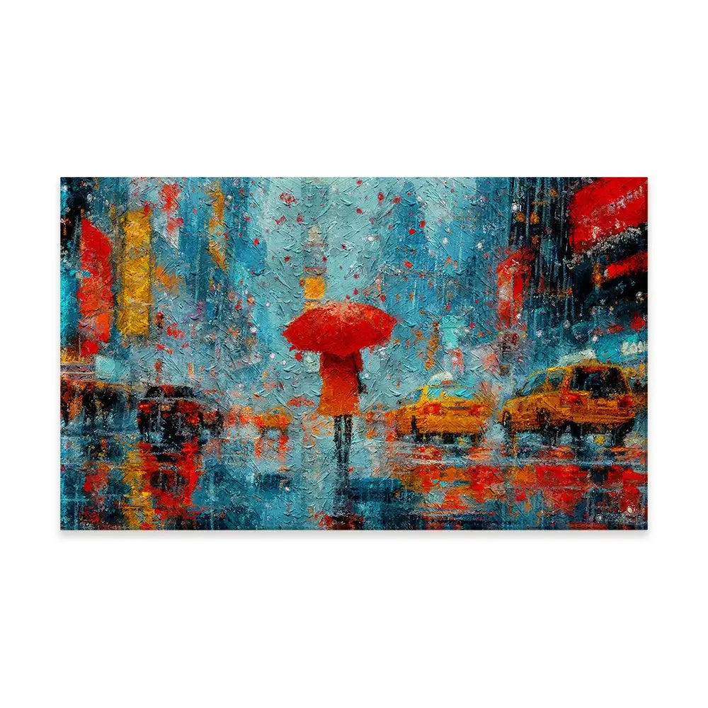 A Walk In Rainy New York Canvas Print A Walk In Rainy New York Canvas Print wall art product ChiliMili / Shutterstock