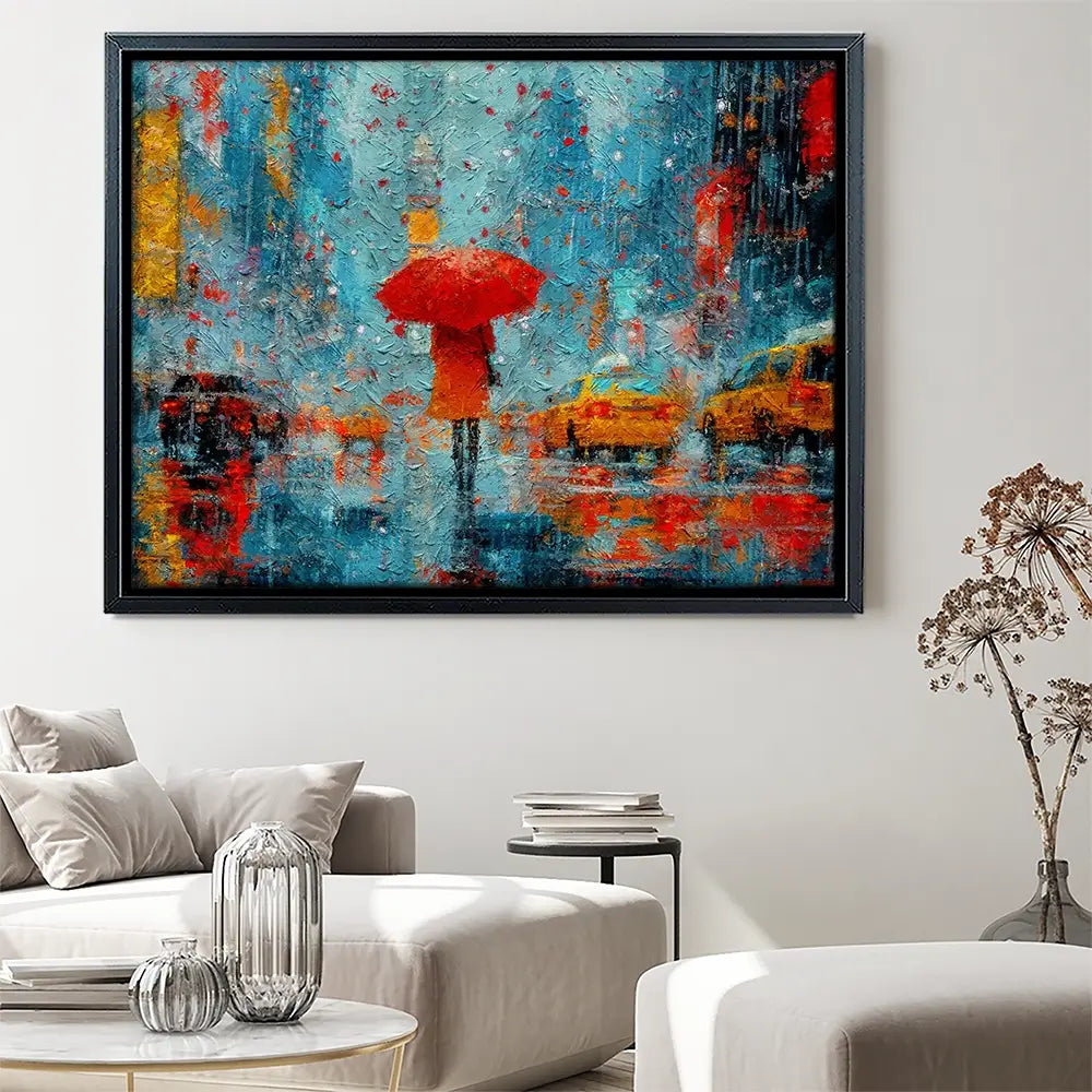 A Walk In Rainy New York Canvas Print A Walk In Rainy New York Canvas Print wall art product ChiliMili / Shutterstock