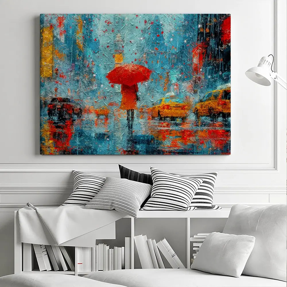 A Walk In Rainy New York Canvas Print A Walk In Rainy New York Canvas Print wall art product ChiliMili / Shutterstock