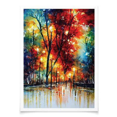A Walk In The Rain Art Print wall art product Denise Dundon