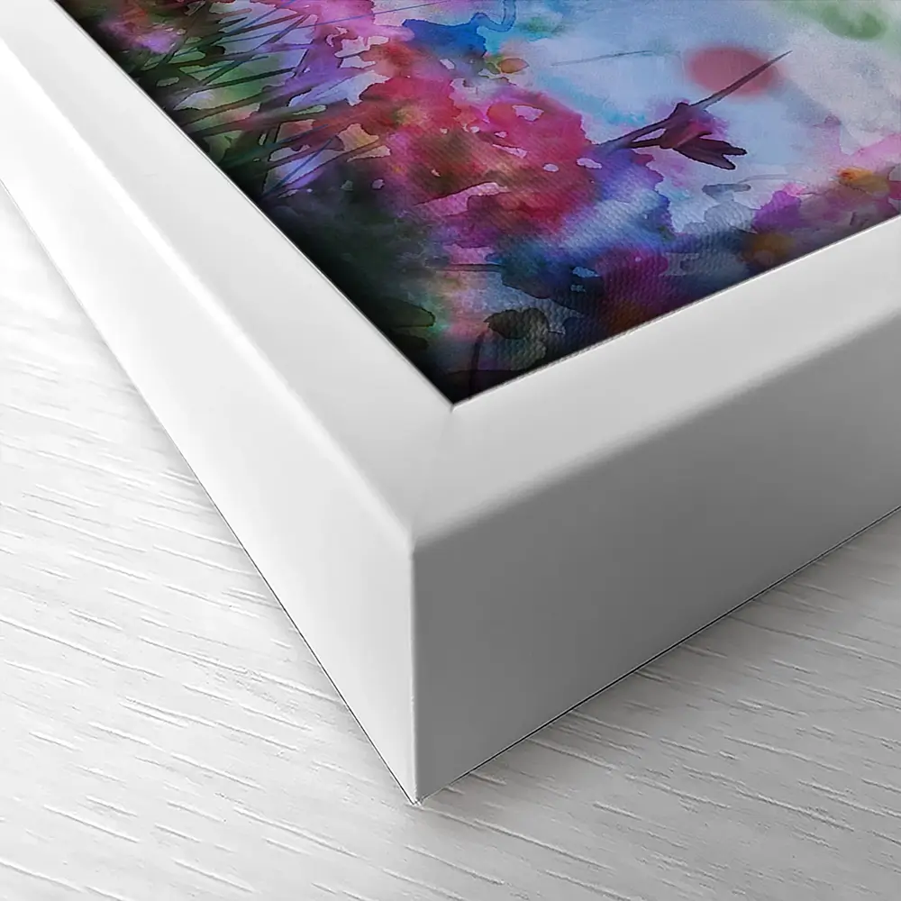 A Watercolour Flower Field Canvas Print A Watercolour Flower Field Canvas Print wall art product Art Print Shop