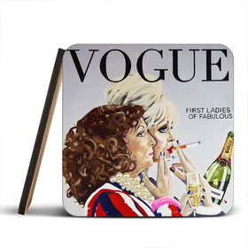 Ab Fab Vogue Coaster Set Ab Fab Vogue Coaster Set wall art product Juliet Stockton