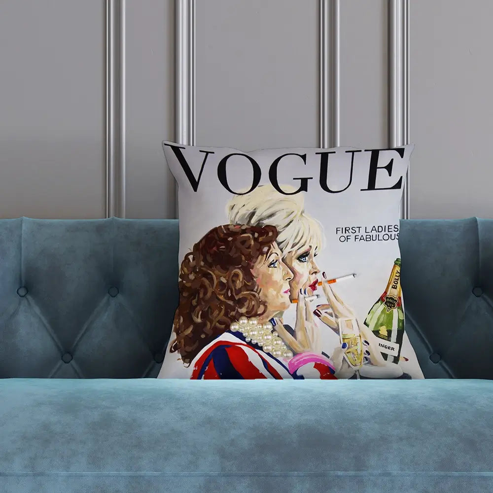 Ab Fab Vogue Cushion Ab Fab Vogue Cushion wall art product Juliet Stockton