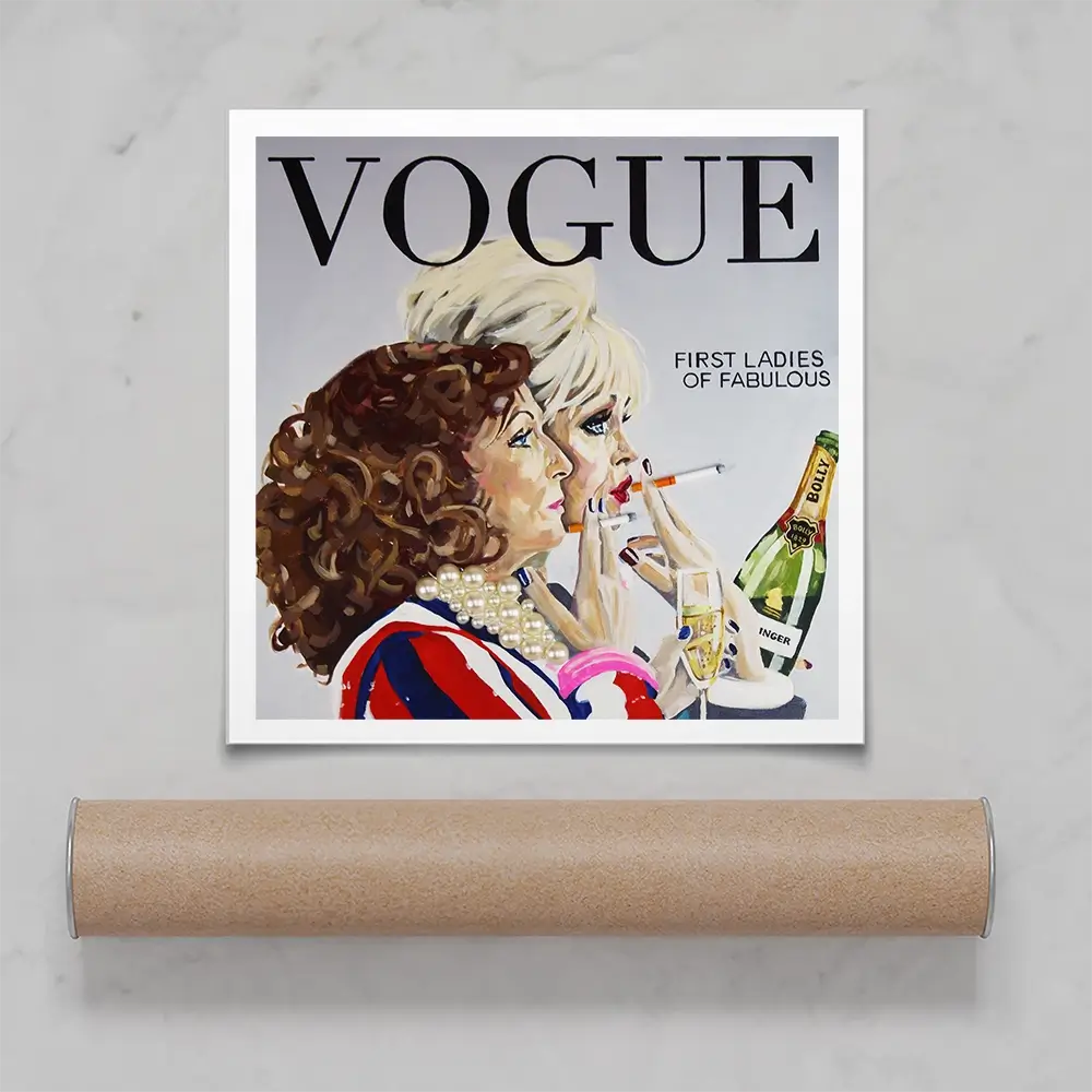 Ab Fab Vogue Square Art Print Ab Fab Vogue Square Art Print wall art product Juliet Stockton