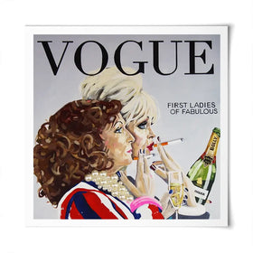 Ab Fab Vogue Square Art Print Ab Fab Vogue Square Art Print wall art product Juliet Stockton