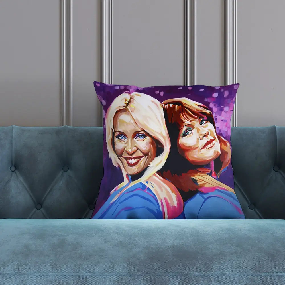 Abba Dancing Queens Cushion Abba Dancing Queens Cushion wall art product Juliet Stockton