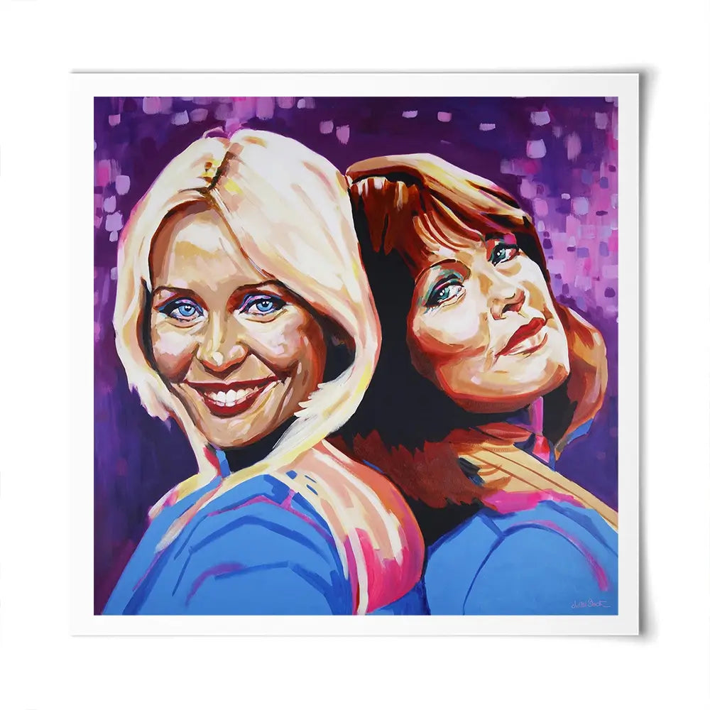 Abba Dancing Queens Square Art Print Abba Dancing Queens Square Art Print wall art product Juliet Stockton