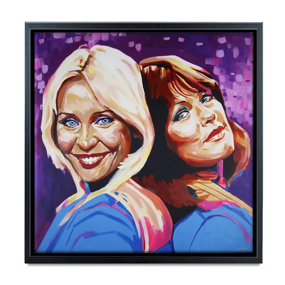 Abba Dancing Queens Square Canvas Print Abba Dancing Queens Square Canvas Print wall art product Juliet Stockton