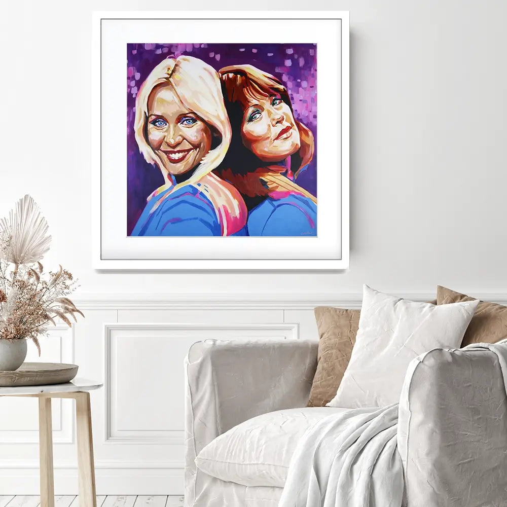 Abba Dancing Queens Square Framed Art Print Abba Dancing Queens Square Framed Art Print wall art product Juliet Stockton