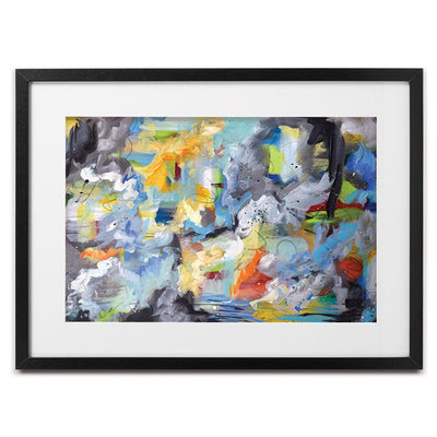 Abstract All Over Framed Art Print wall art product Olga Tkachyk