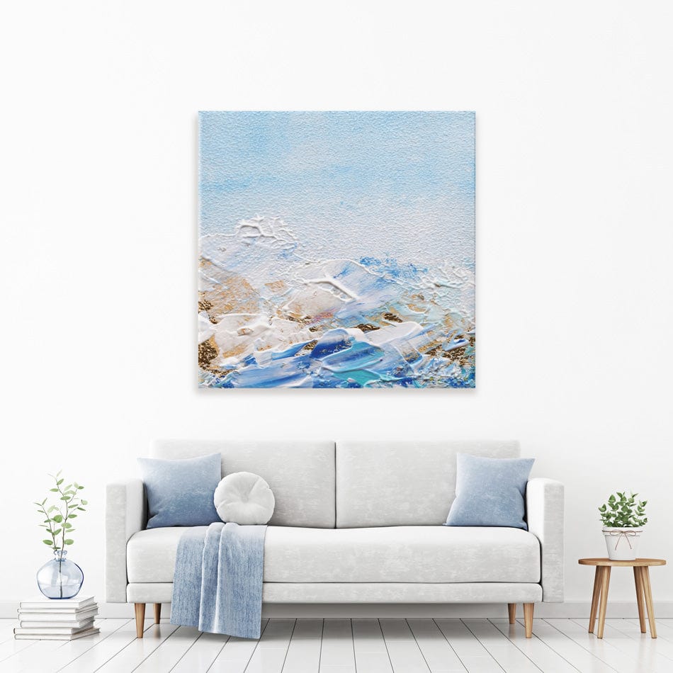 Abstract Azure Square Canvas Print wall art product Rudchenko Liliia / Shutterstock