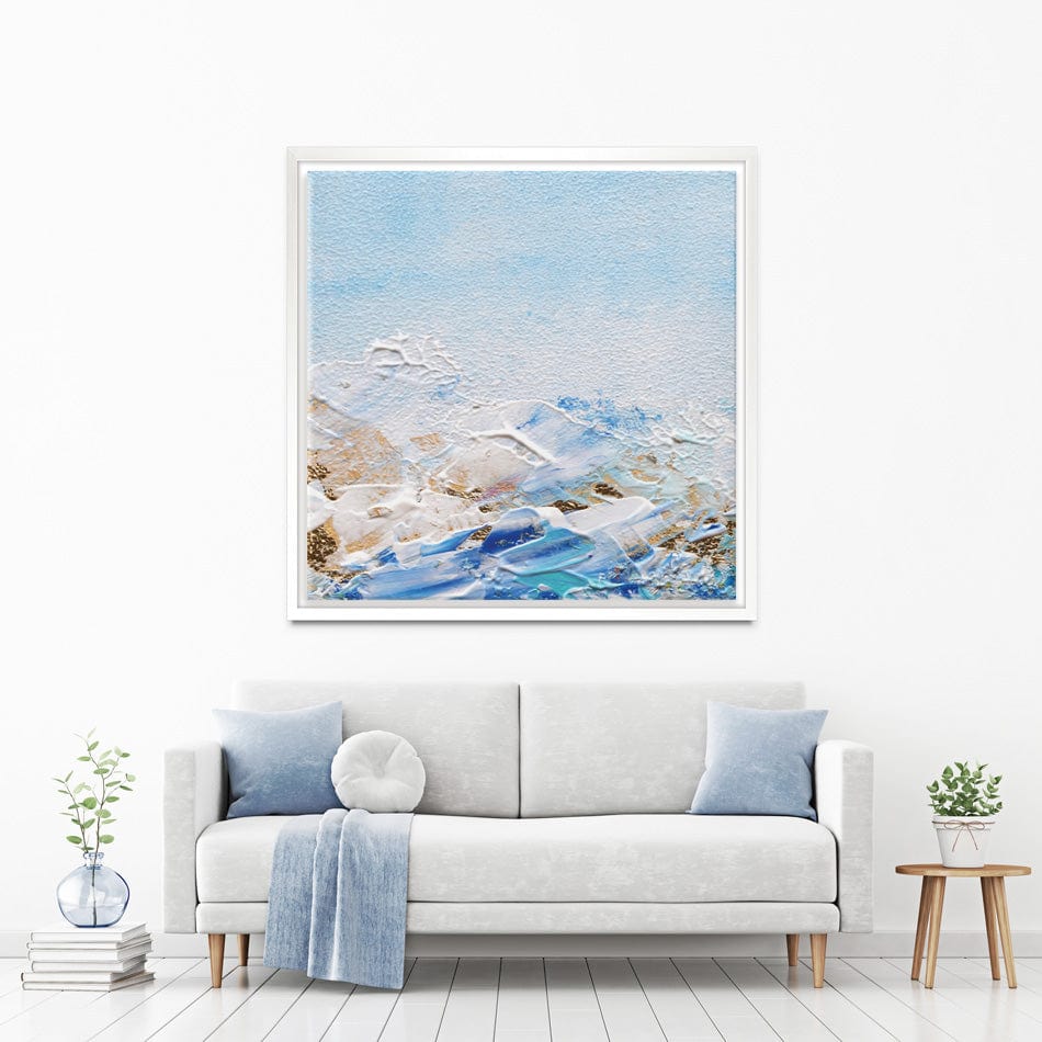Abstract Azure Square Canvas Print wall art product Rudchenko Liliia / Shutterstock