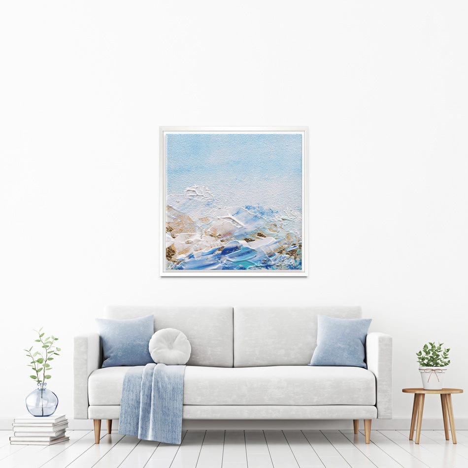 Abstract Azure Square Canvas Print wall art product Rudchenko Liliia / Shutterstock