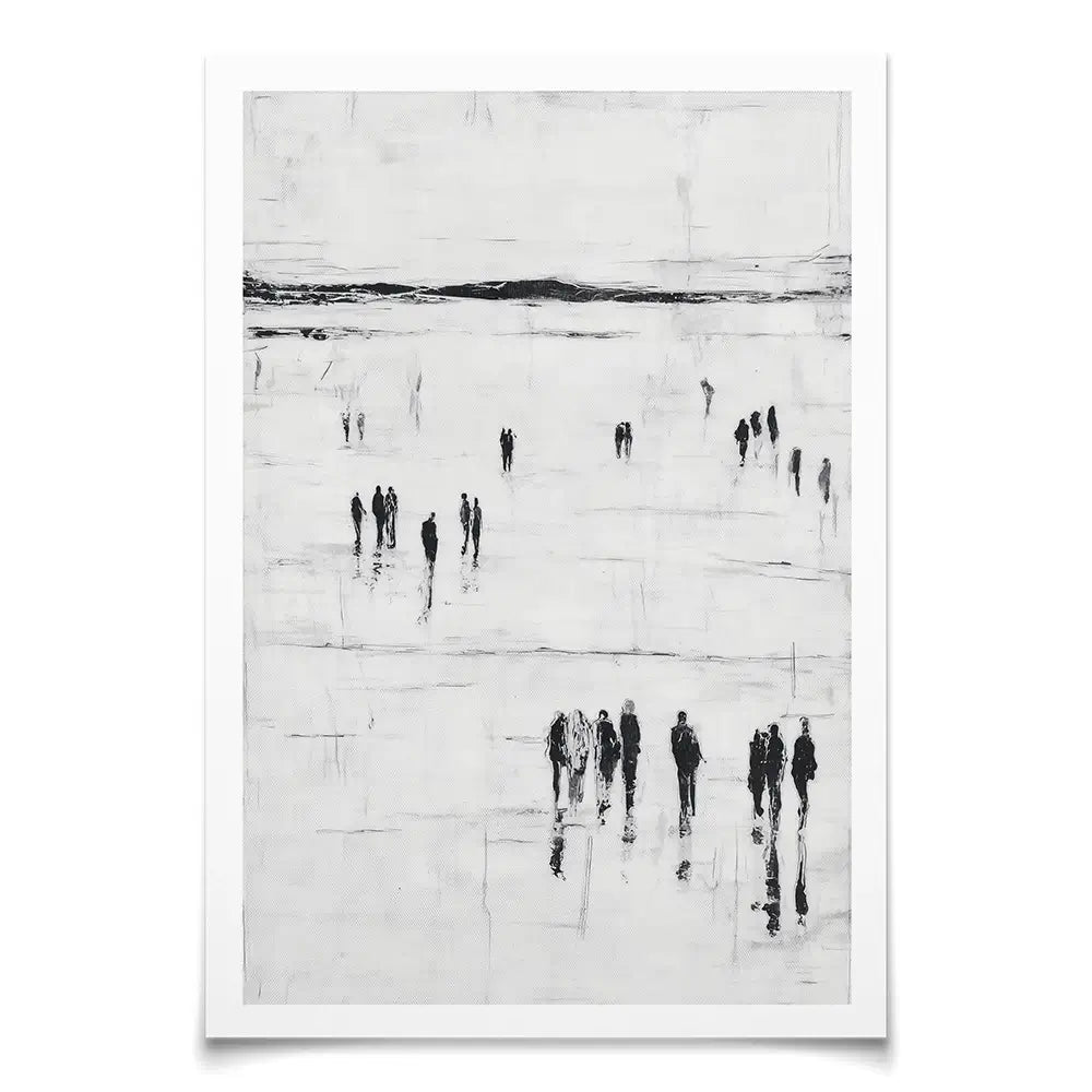 Abstract Beach Walk Art Print Abstract Beach Walk Art Print wall art product Chromatic Storm Studio