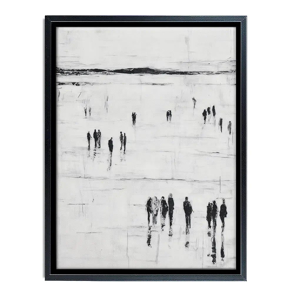 Abstract Beach Walk Canvas Print Abstract Beach Walk Canvas Print wall art product Chromatic Storm Studio