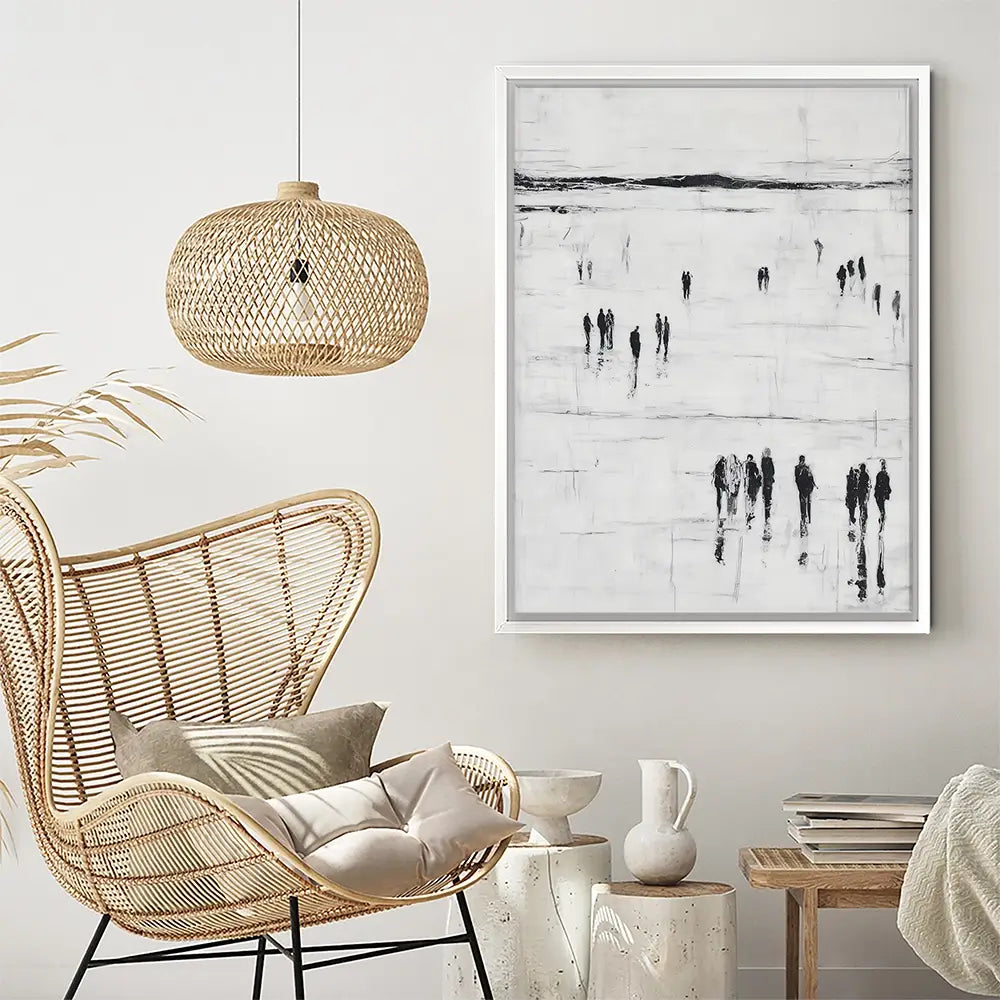 Abstract Beach Walk Canvas Print Abstract Beach Walk Canvas Print wall art product Chromatic Storm Studio