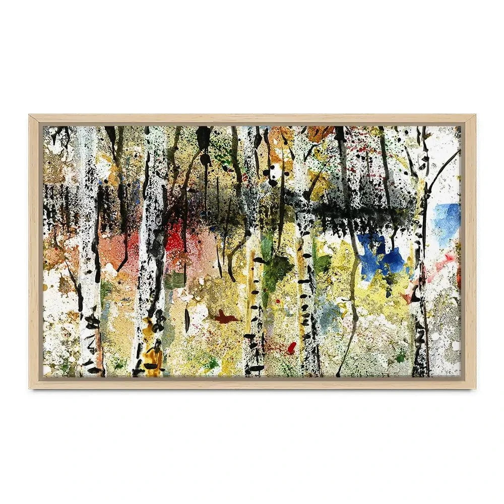 Abstract Birch Forest Canvas Print Abstract Birch Forest Canvas Print wall art product Papster / Shutterstock
