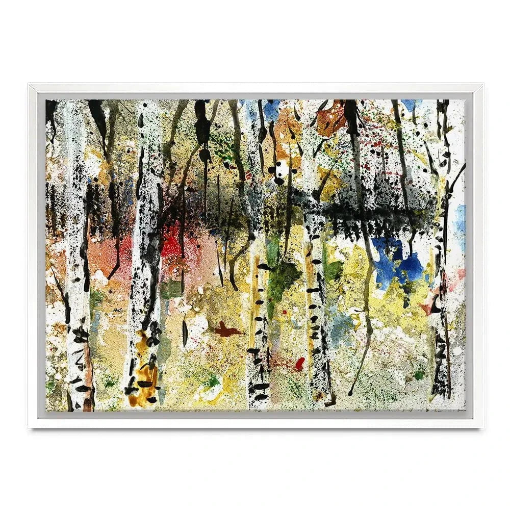 Abstract Birch Forest Canvas Print Abstract Birch Forest Canvas Print wall art product Papster / Shutterstock