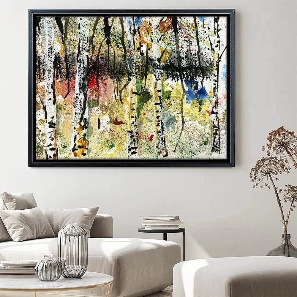 Abstract Birch Forest Canvas Print Abstract Birch Forest Canvas Print wall art product Papster / Shutterstock
