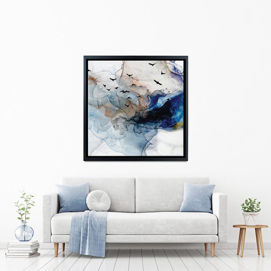 Abstract Birds Canvas Print wall art product Ekaterina Ermilkina / Independent
