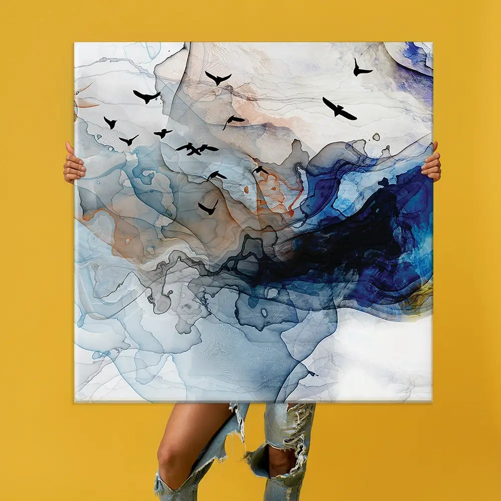 Abstract Birds Oversized Canvas Print Abstract Birds Oversized Canvas Print wall art product Art Print Shop