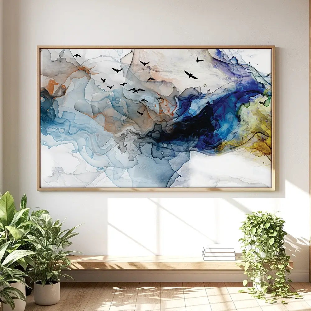 Abstract Birds Oversized Canvas Print Abstract Birds Oversized Canvas Print wall art product Art Print Shop