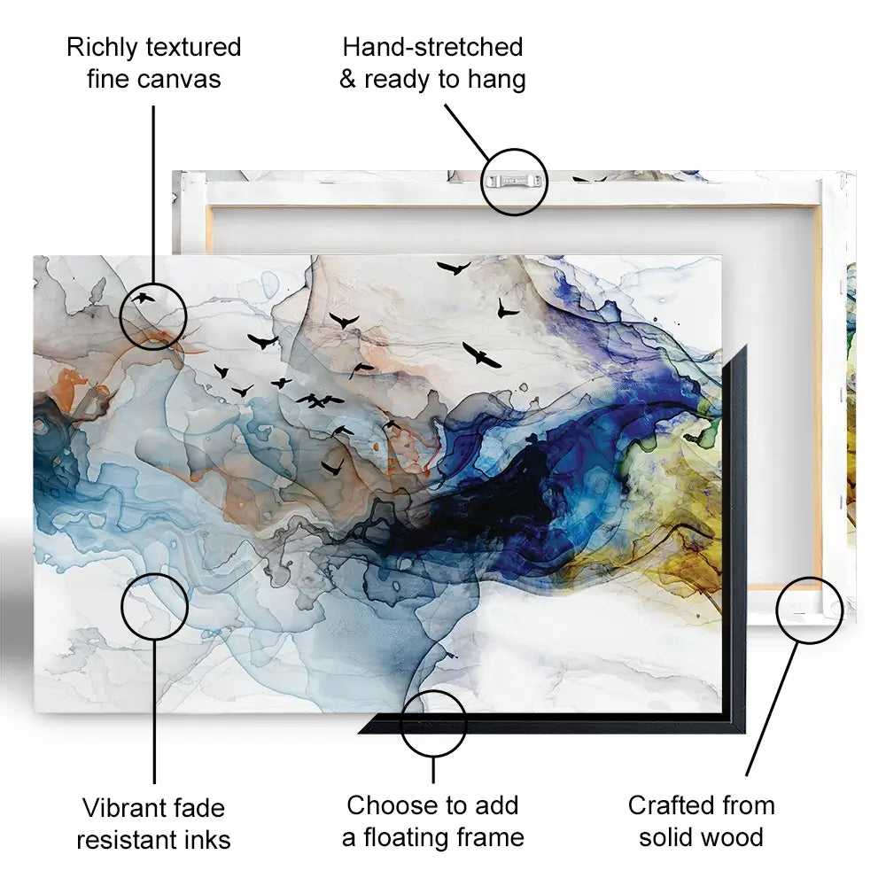 Abstract Birds Oversized Canvas Print Abstract Birds Oversized Canvas Print wall art product Tim Kats / Shutterstock