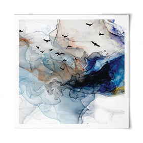 Abstract Birds Square Art Print Abstract Birds Square Art Print wall art product Tim Kats / Shutterstock