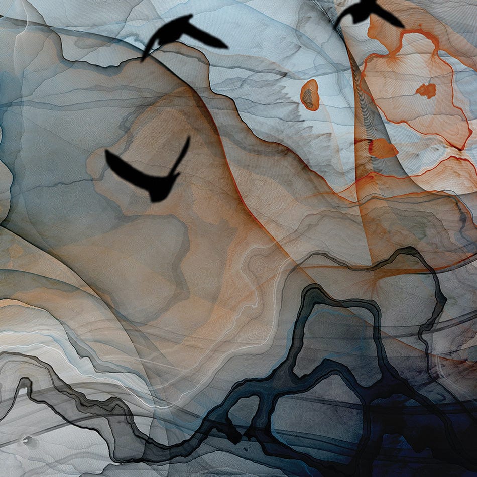 Abstract Birds Square Framed Art Print wall art product Independent