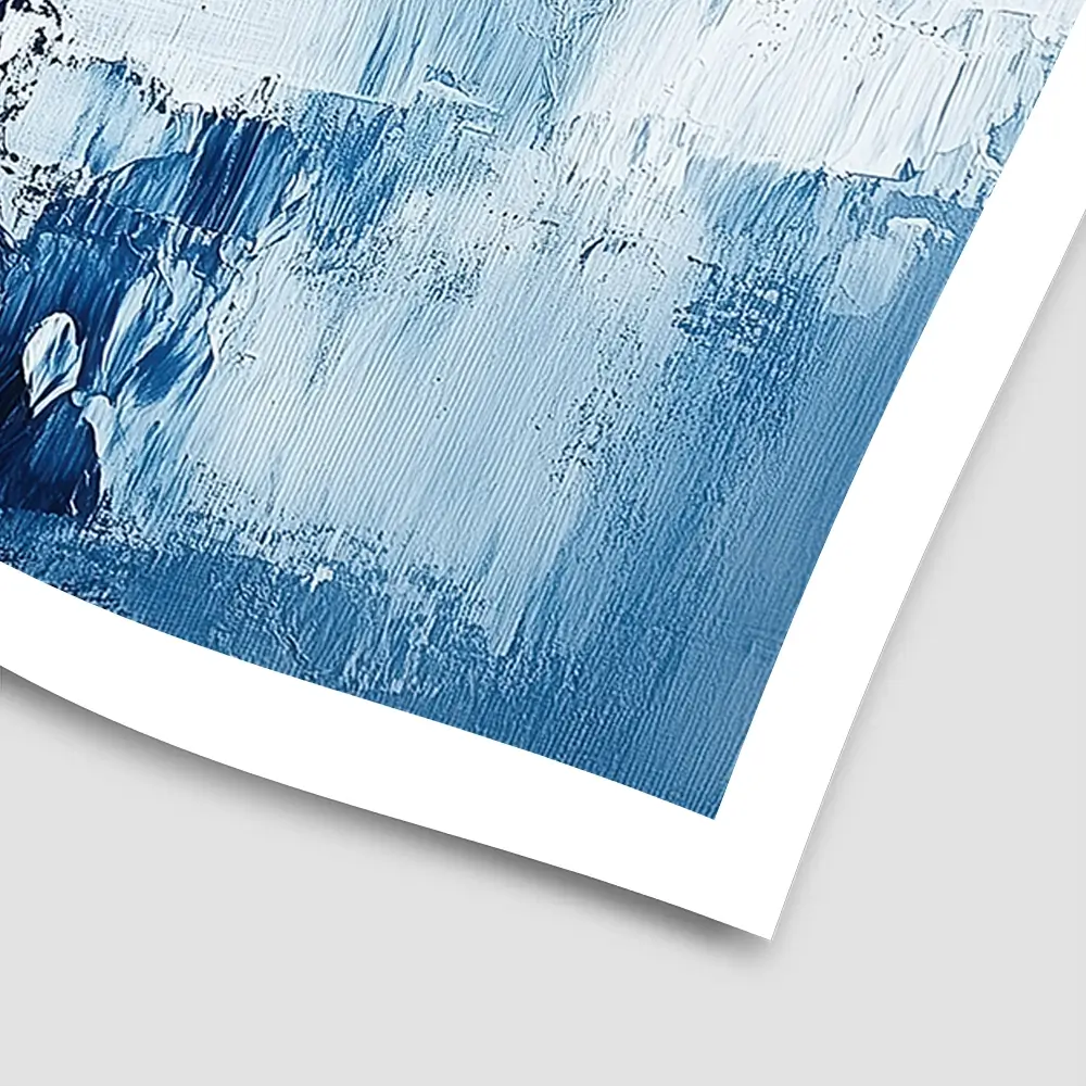 Abstract Blue Square Art Print Abstract Blue Square Art Print wall art product Tanya Ocean