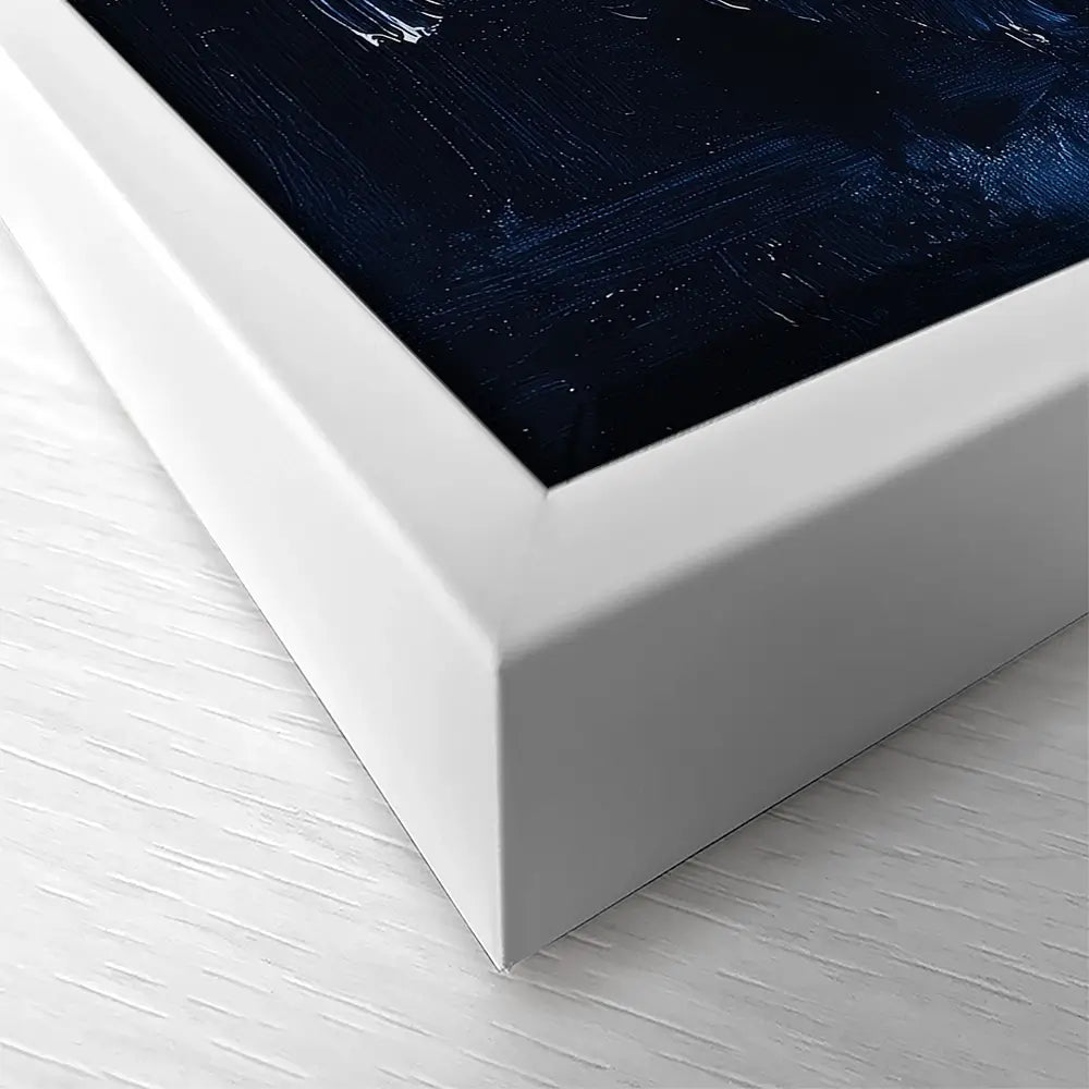 Abstract Blue Square Canvas Print Abstract Blue Square Canvas Print wall art product Tanya Ocean