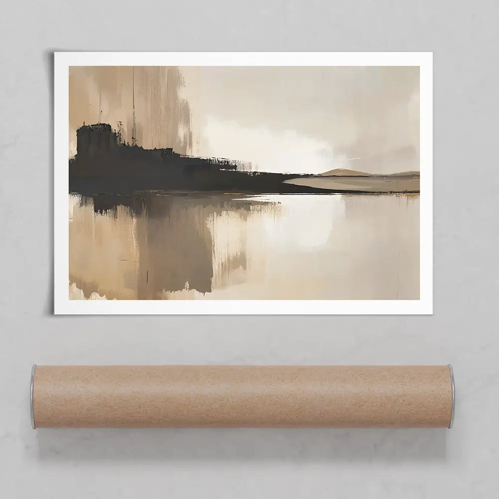 Abstract Brown Art Print Abstract Brown Art Print wall art product IAmHomeStudio