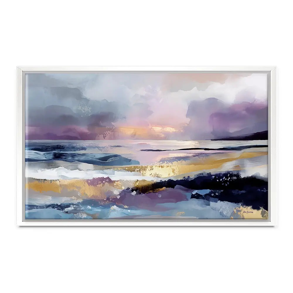 Abstract Coastal Landscape Canvas Print Abstract Coastal Landscape Canvas Print wall art product Leon Devenice