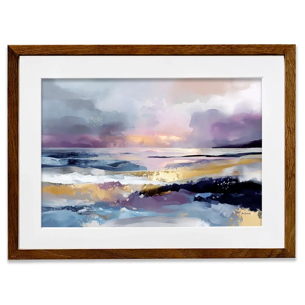 Abstract Coastal Landscape Framed Art Print Abstract Coastal Landscape Framed Art Print wall art product Leon Devenice