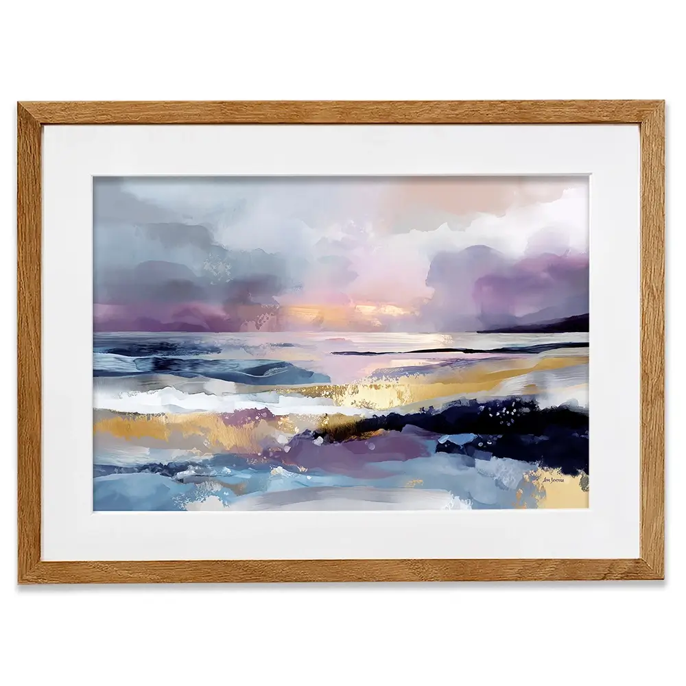 Abstract Coastal Landscape Framed Art Print Abstract Coastal Landscape Framed Art Print wall art product Leon Devenice