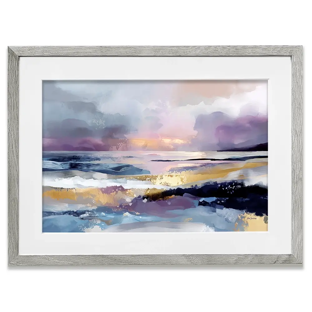 Abstract Coastal Landscape Framed Art Print Abstract Coastal Landscape Framed Art Print wall art product Leon Devenice