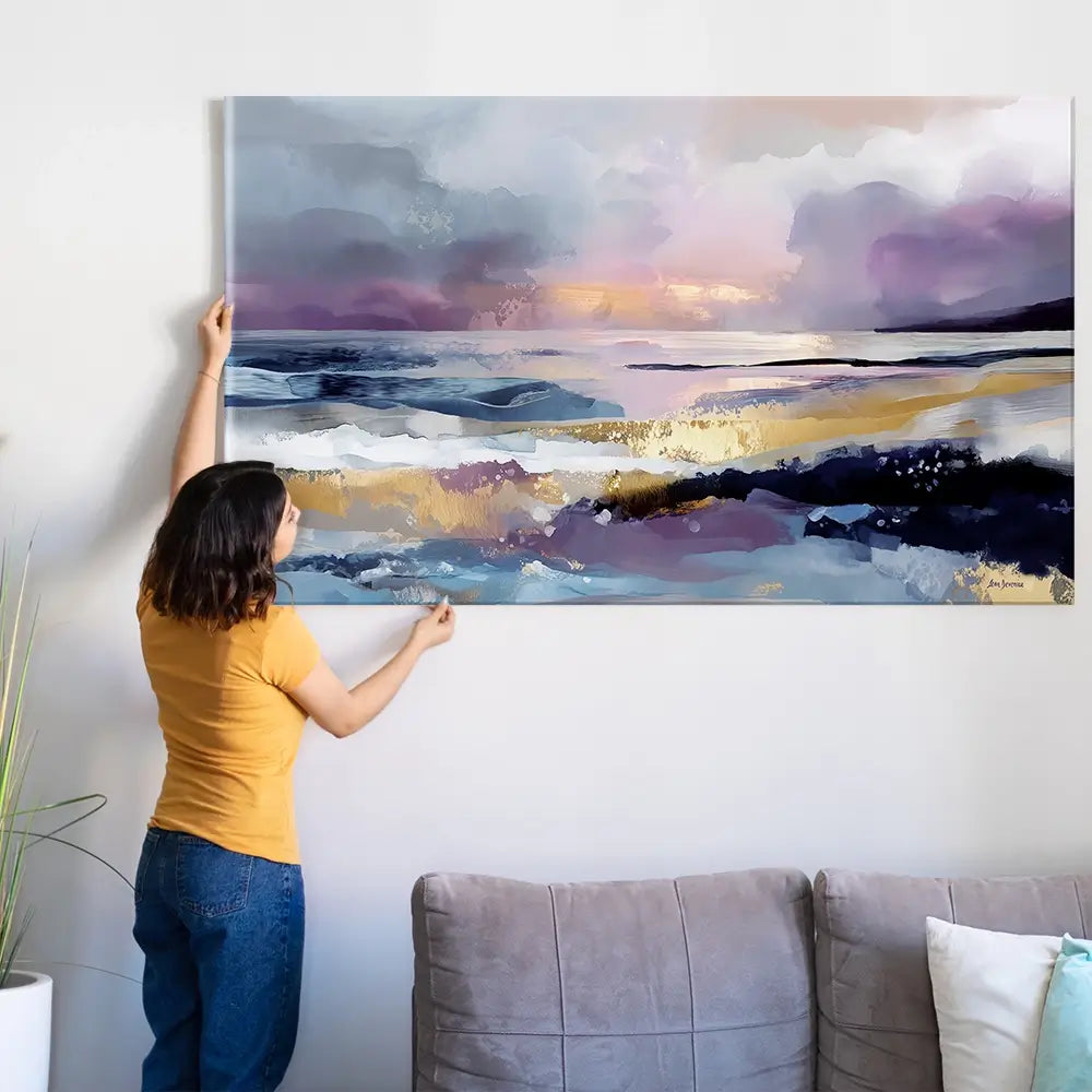Abstract Coastal Landscape Oversized Canvas Print Abstract Coastal Landscape Oversized Canvas Print wall art product Art Print Shop